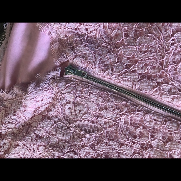 Adrianna Papell pink lace dress size 12 - Picture 3 of 5